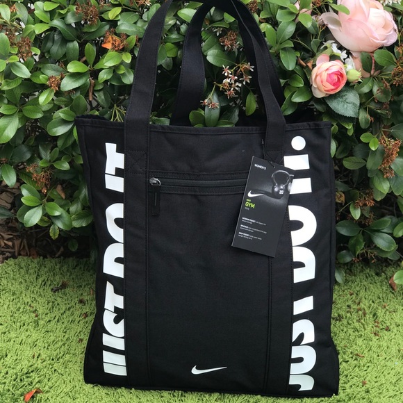 NWT Nike Gym Tote Bag JUSt Do It Black Women’s - Picture 4 of 7